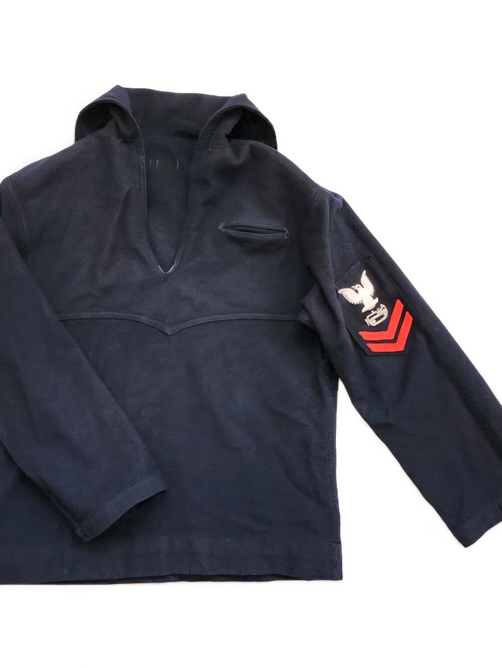 Vintage US Navy Wool Pullover Sweater Blue Sailor Youth Jumper